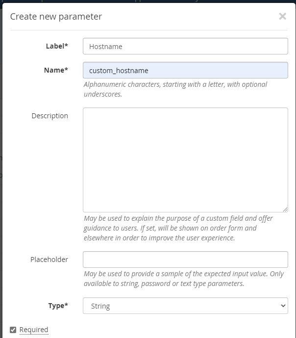 How To Use The Combination Of Custom Parameter With A Hostname Template Parameter 0371